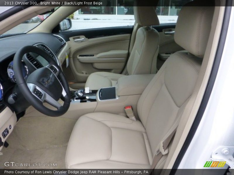 Bright White / Black/Light Frost Beige 2013 Chrysler 300