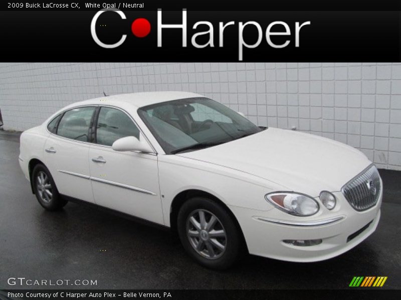 White Opal / Neutral 2009 Buick LaCrosse CX