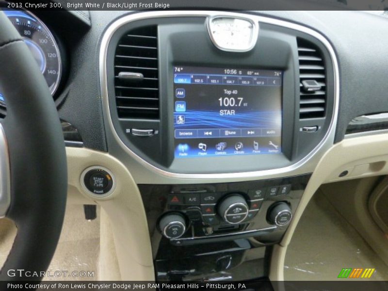 Bright White / Black/Light Frost Beige 2013 Chrysler 300
