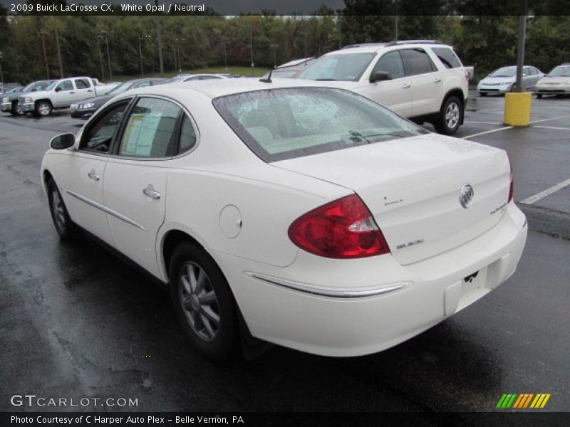 White Opal / Neutral 2009 Buick LaCrosse CX