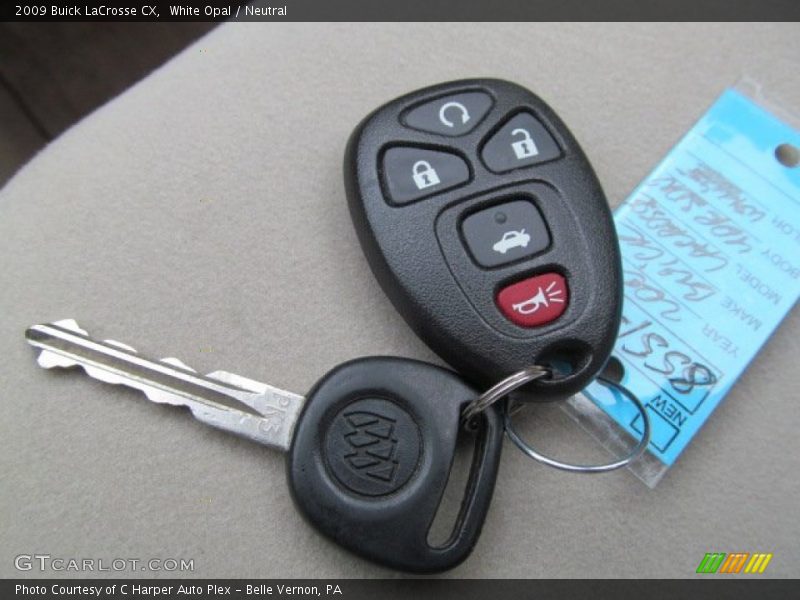 White Opal / Neutral 2009 Buick LaCrosse CX