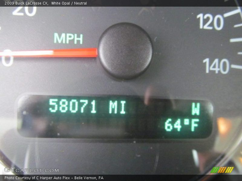 White Opal / Neutral 2009 Buick LaCrosse CX
