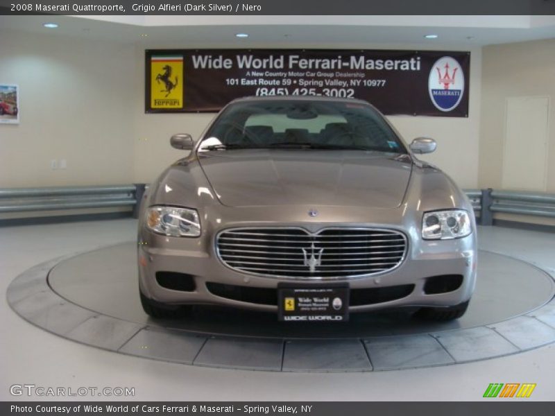 Grigio Alfieri (Dark Silver) / Nero 2008 Maserati Quattroporte