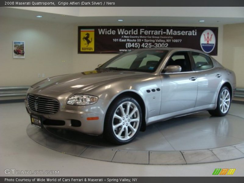 Grigio Alfieri (Dark Silver) / Nero 2008 Maserati Quattroporte