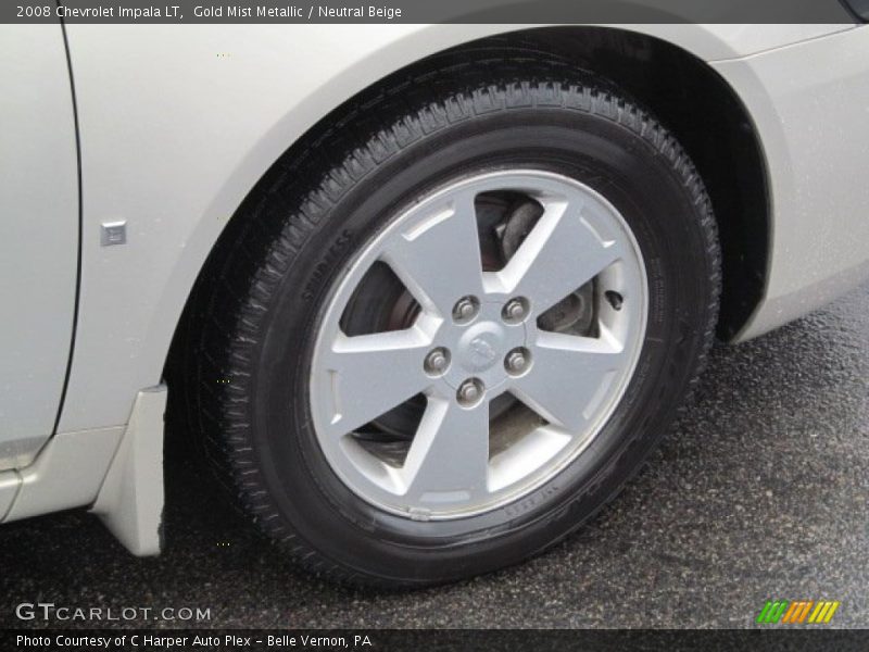 Gold Mist Metallic / Neutral Beige 2008 Chevrolet Impala LT