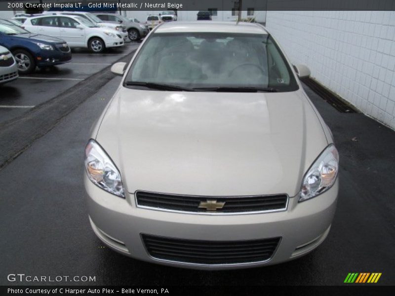 Gold Mist Metallic / Neutral Beige 2008 Chevrolet Impala LT