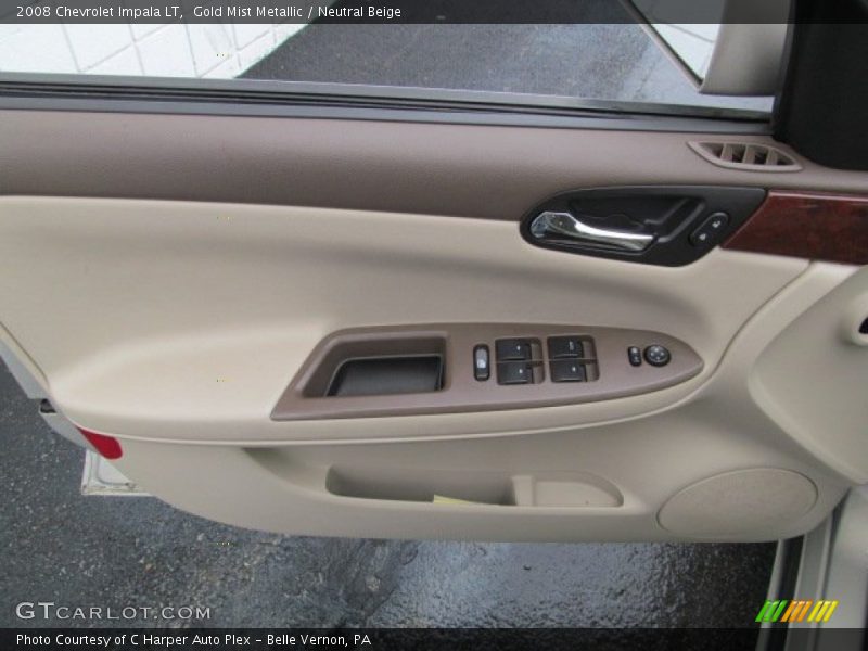 Gold Mist Metallic / Neutral Beige 2008 Chevrolet Impala LT