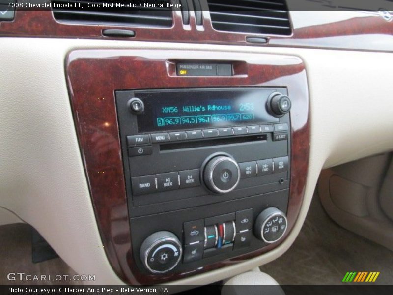 Gold Mist Metallic / Neutral Beige 2008 Chevrolet Impala LT