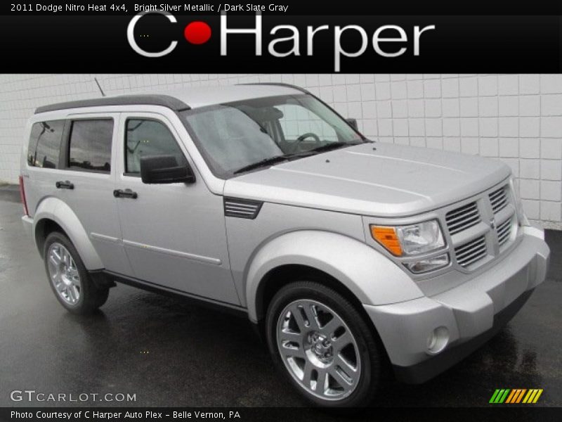 Bright Silver Metallic / Dark Slate Gray 2011 Dodge Nitro Heat 4x4