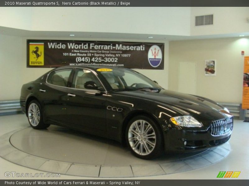 Nero Carbonio (Black Metallic) / Beige 2010 Maserati Quattroporte S