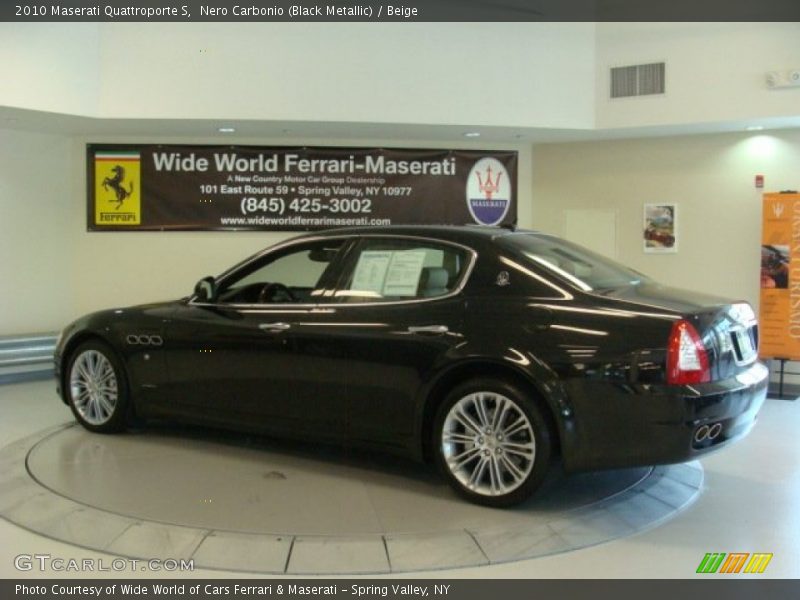 Nero Carbonio (Black Metallic) / Beige 2010 Maserati Quattroporte S