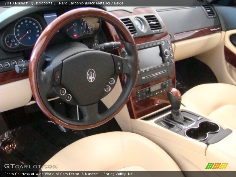 Nero Carbonio (Black Metallic) / Beige 2010 Maserati Quattroporte S