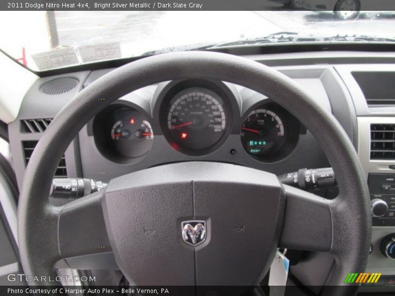 Bright Silver Metallic / Dark Slate Gray 2011 Dodge Nitro Heat 4x4