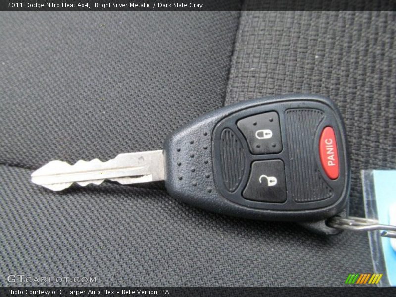 Bright Silver Metallic / Dark Slate Gray 2011 Dodge Nitro Heat 4x4