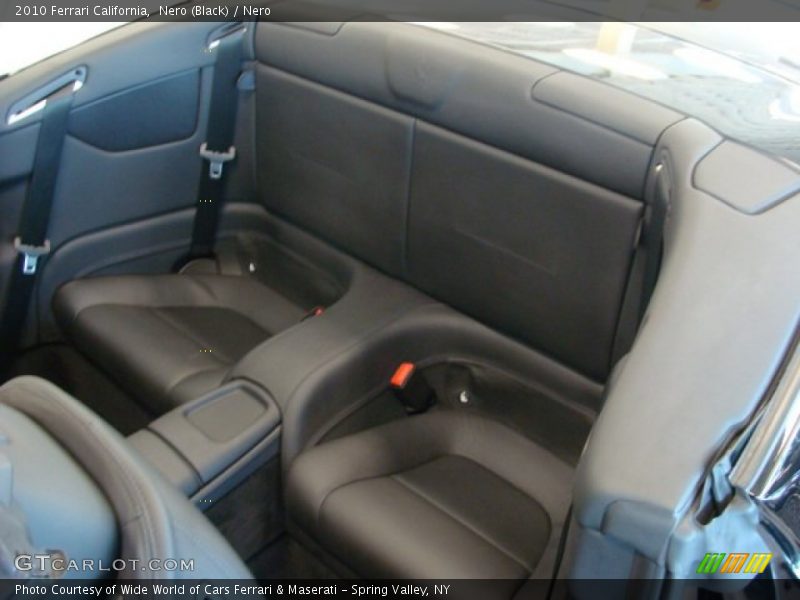 Rear Seat of 2010 California 