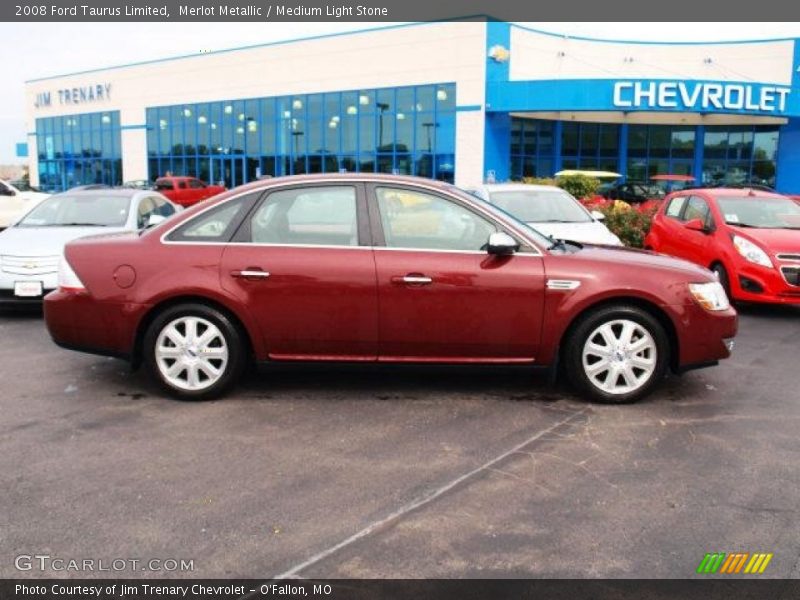 Merlot Metallic / Medium Light Stone 2008 Ford Taurus Limited