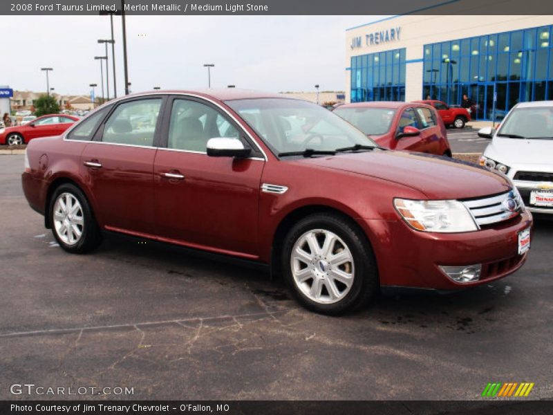 Merlot Metallic / Medium Light Stone 2008 Ford Taurus Limited
