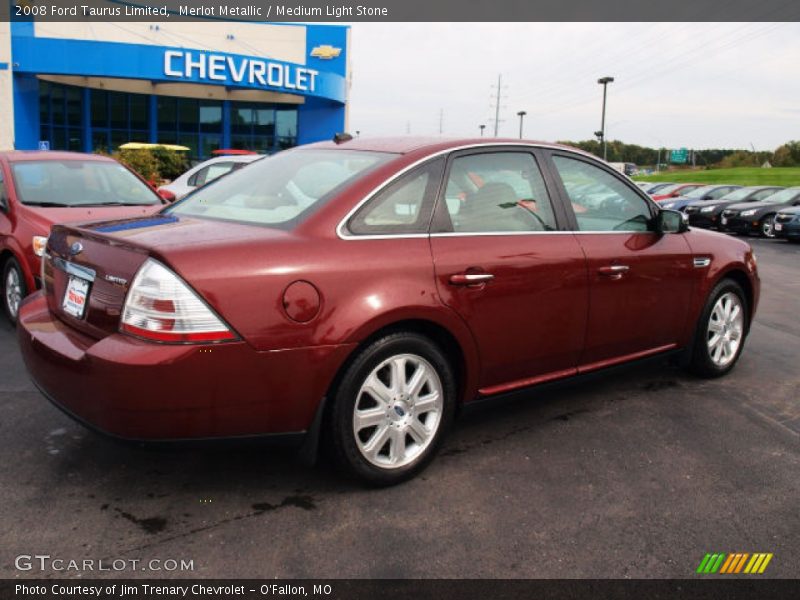 Merlot Metallic / Medium Light Stone 2008 Ford Taurus Limited