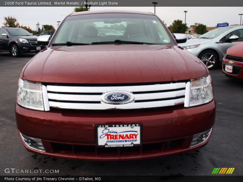 Merlot Metallic / Medium Light Stone 2008 Ford Taurus Limited