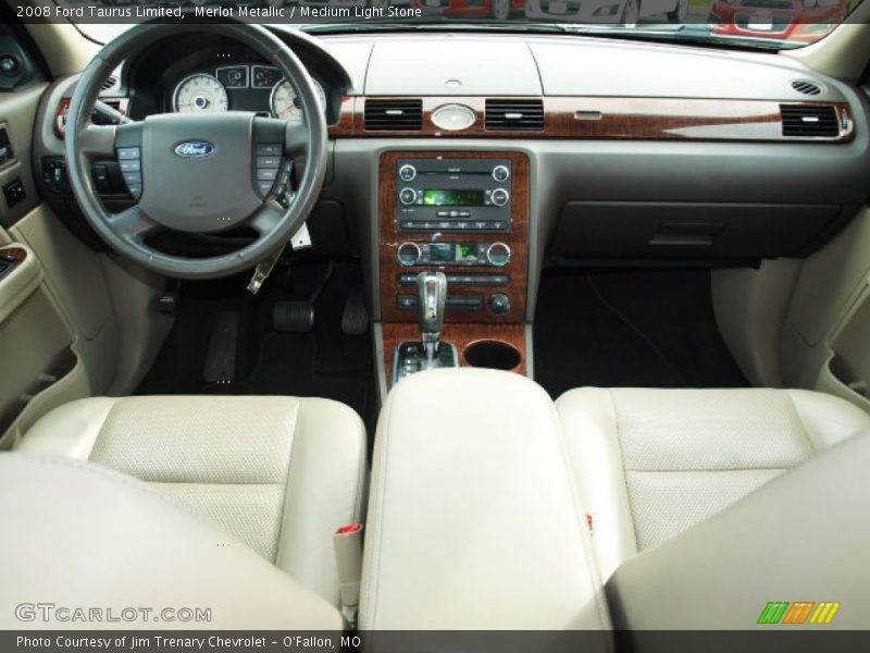 Merlot Metallic / Medium Light Stone 2008 Ford Taurus Limited