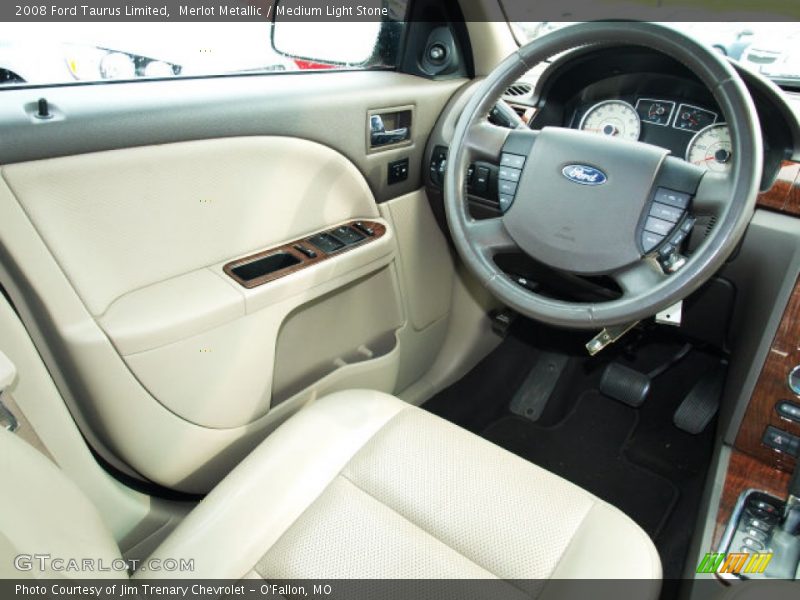 Merlot Metallic / Medium Light Stone 2008 Ford Taurus Limited