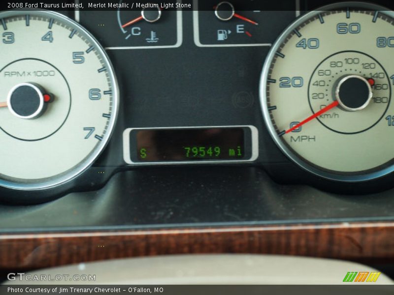 Merlot Metallic / Medium Light Stone 2008 Ford Taurus Limited