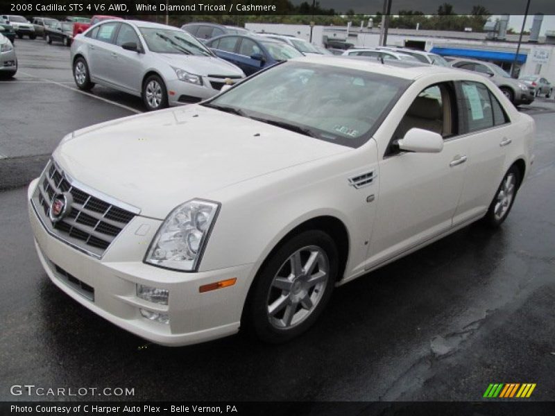 White Diamond Tricoat / Cashmere 2008 Cadillac STS 4 V6 AWD