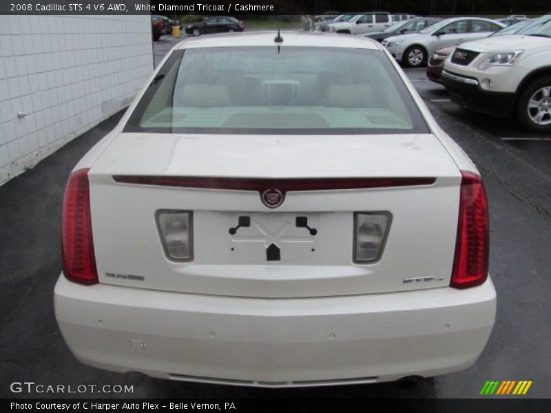 White Diamond Tricoat / Cashmere 2008 Cadillac STS 4 V6 AWD