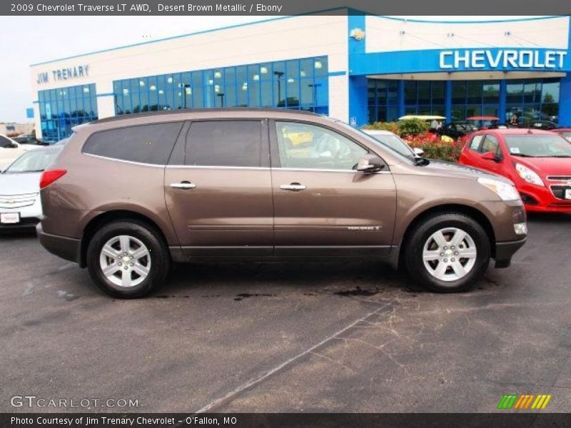 Desert Brown Metallic / Ebony 2009 Chevrolet Traverse LT AWD