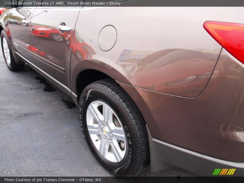 Desert Brown Metallic / Ebony 2009 Chevrolet Traverse LT AWD