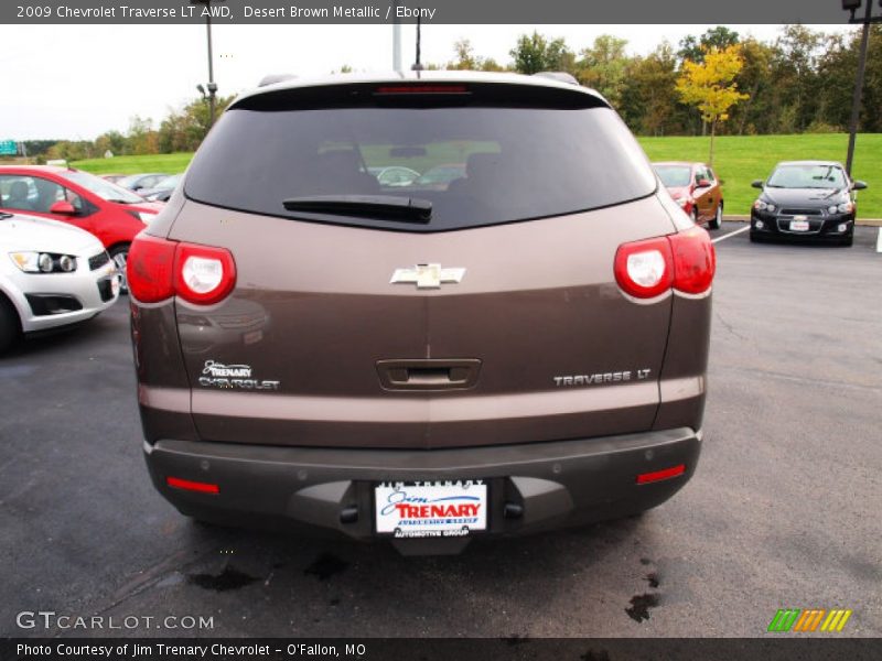 Desert Brown Metallic / Ebony 2009 Chevrolet Traverse LT AWD