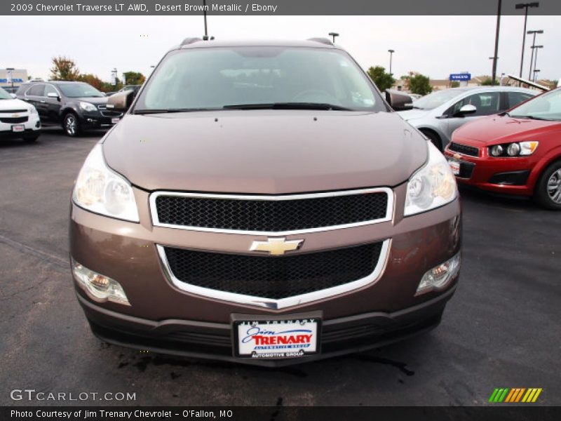Desert Brown Metallic / Ebony 2009 Chevrolet Traverse LT AWD