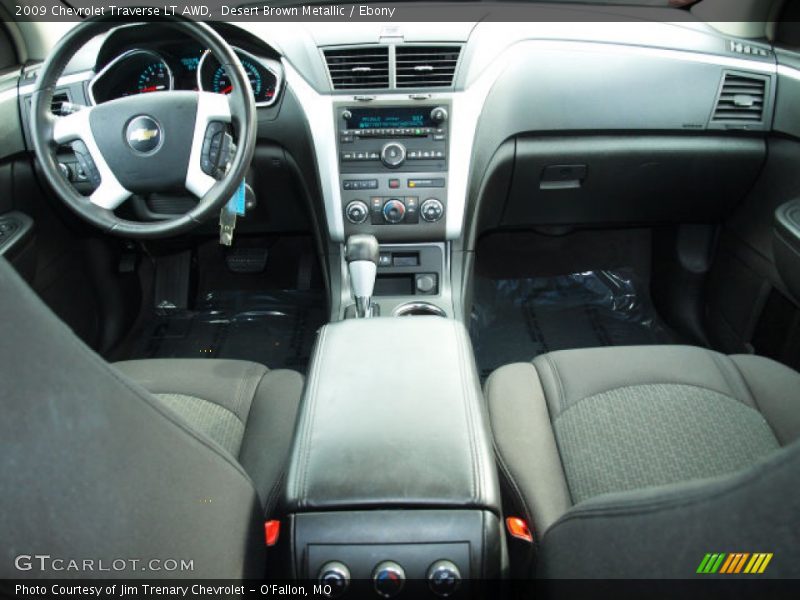Desert Brown Metallic / Ebony 2009 Chevrolet Traverse LT AWD