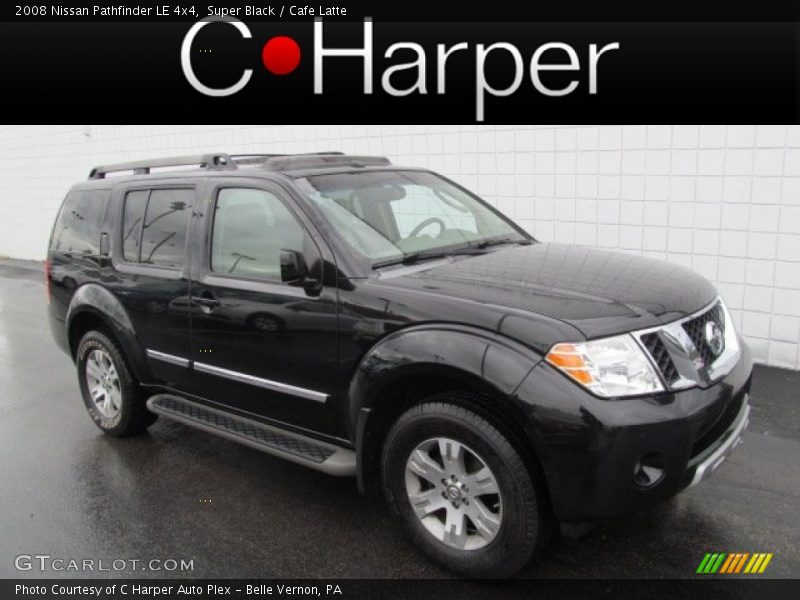 Super Black / Cafe Latte 2008 Nissan Pathfinder LE 4x4