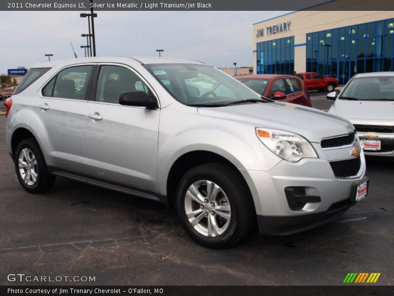 Silver Ice Metallic / Light Titanium/Jet Black 2011 Chevrolet Equinox LS