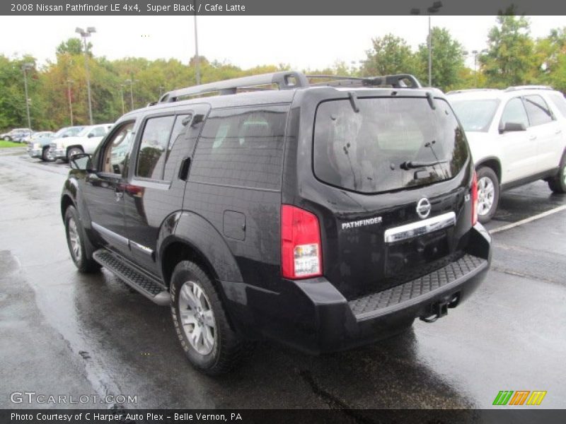 Super Black / Cafe Latte 2008 Nissan Pathfinder LE 4x4