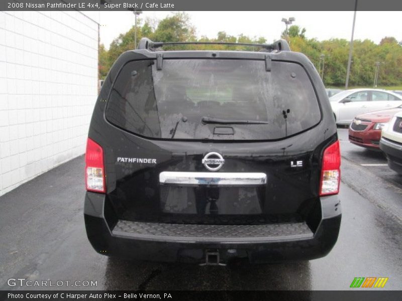 Super Black / Cafe Latte 2008 Nissan Pathfinder LE 4x4