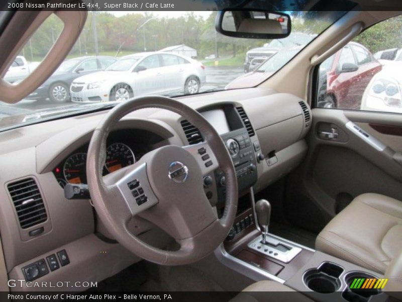 Super Black / Cafe Latte 2008 Nissan Pathfinder LE 4x4