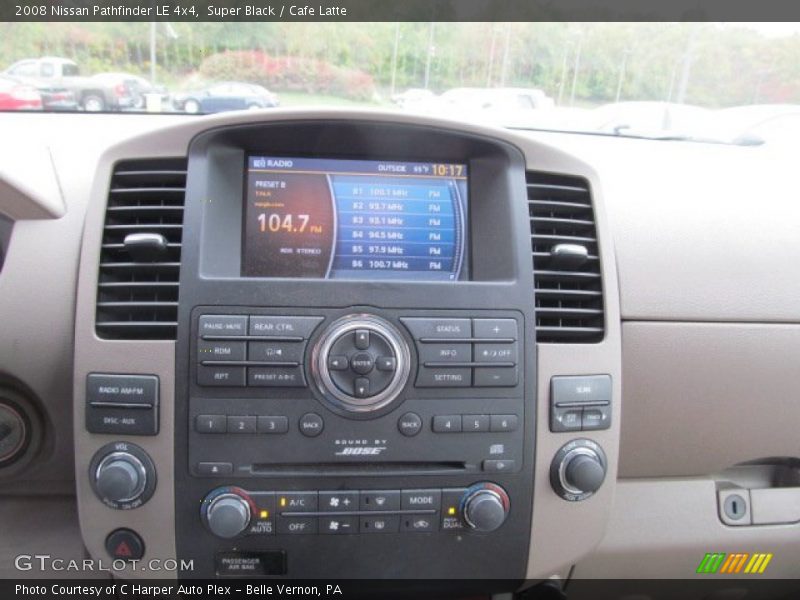 Super Black / Cafe Latte 2008 Nissan Pathfinder LE 4x4