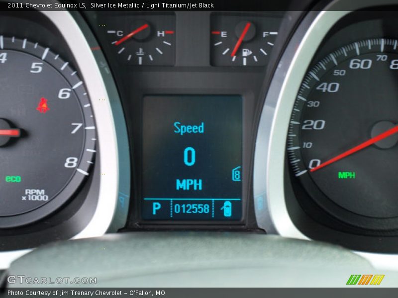 Silver Ice Metallic / Light Titanium/Jet Black 2011 Chevrolet Equinox LS