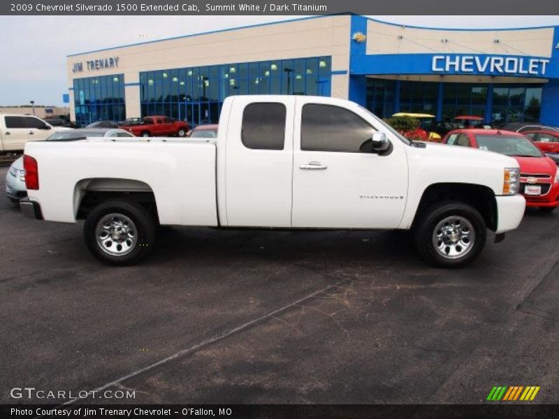 Summit White / Dark Titanium 2009 Chevrolet Silverado 1500 Extended Cab