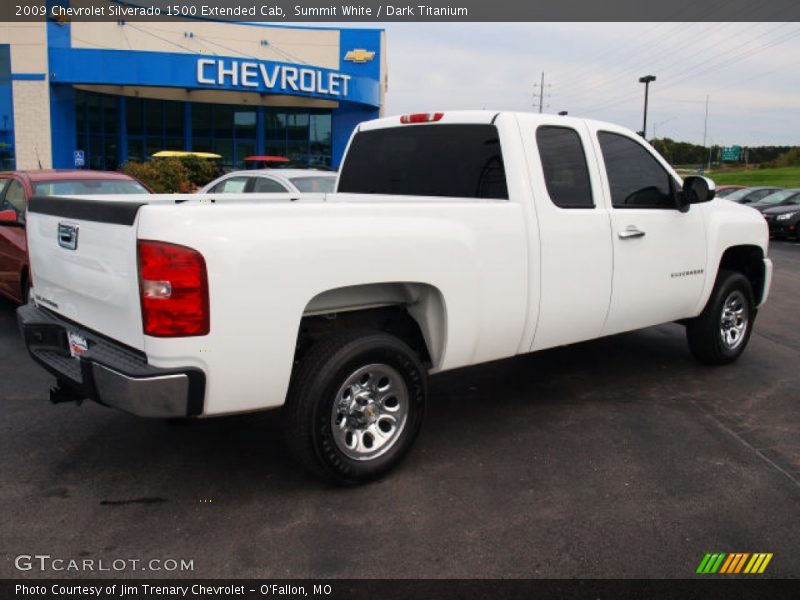 Summit White / Dark Titanium 2009 Chevrolet Silverado 1500 Extended Cab