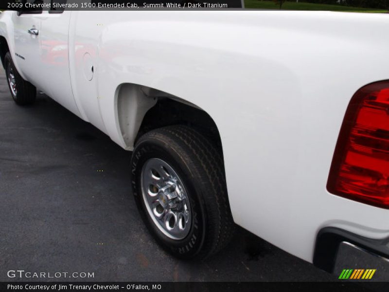 Summit White / Dark Titanium 2009 Chevrolet Silverado 1500 Extended Cab