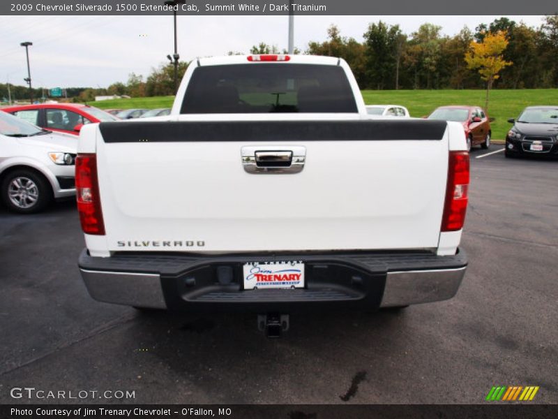 Summit White / Dark Titanium 2009 Chevrolet Silverado 1500 Extended Cab