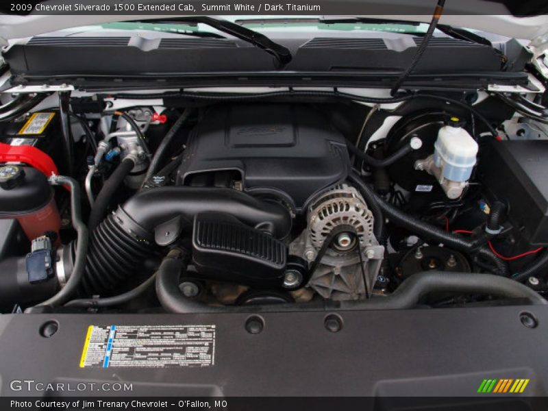Summit White / Dark Titanium 2009 Chevrolet Silverado 1500 Extended Cab