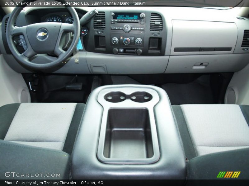 Summit White / Dark Titanium 2009 Chevrolet Silverado 1500 Extended Cab