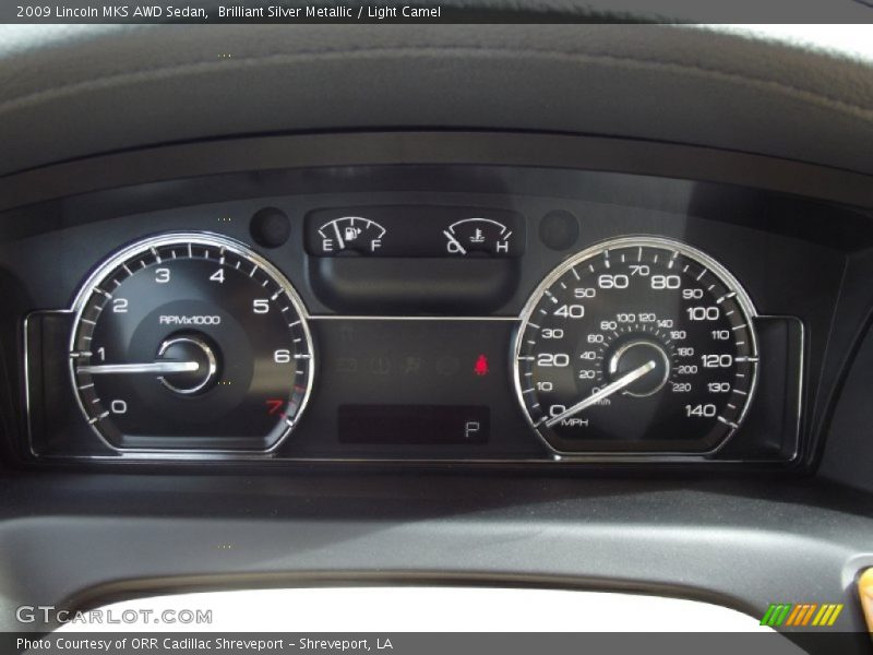 Brilliant Silver Metallic / Light Camel 2009 Lincoln MKS AWD Sedan