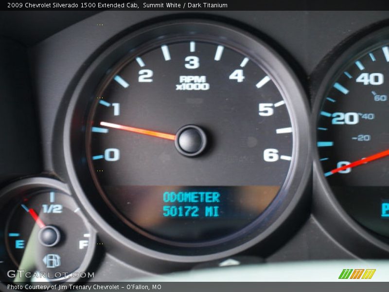 Summit White / Dark Titanium 2009 Chevrolet Silverado 1500 Extended Cab