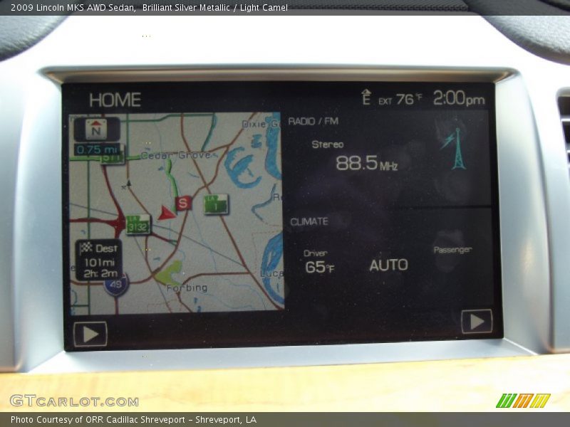 Brilliant Silver Metallic / Light Camel 2009 Lincoln MKS AWD Sedan