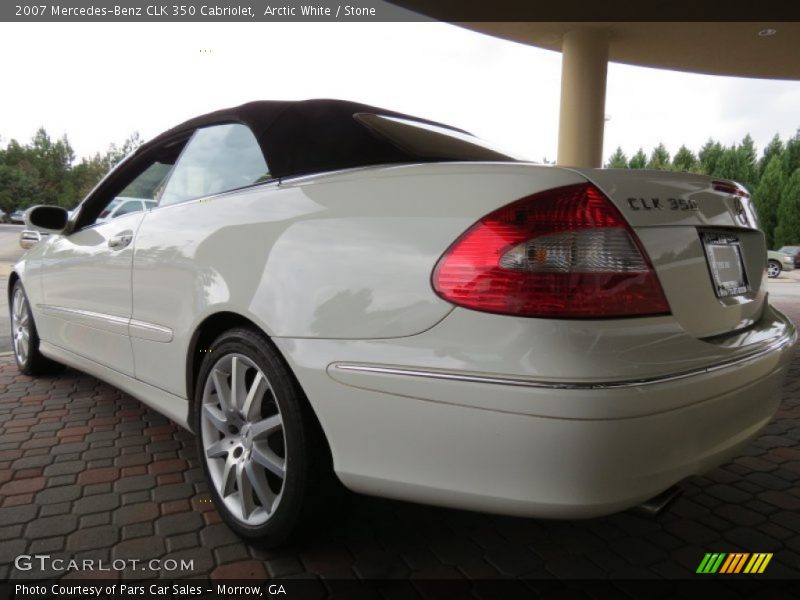 Arctic White / Stone 2007 Mercedes-Benz CLK 350 Cabriolet